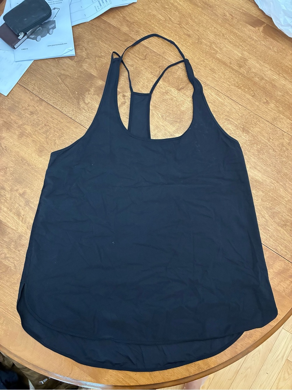 lululemon athletica Black Strappy Racerback Tank